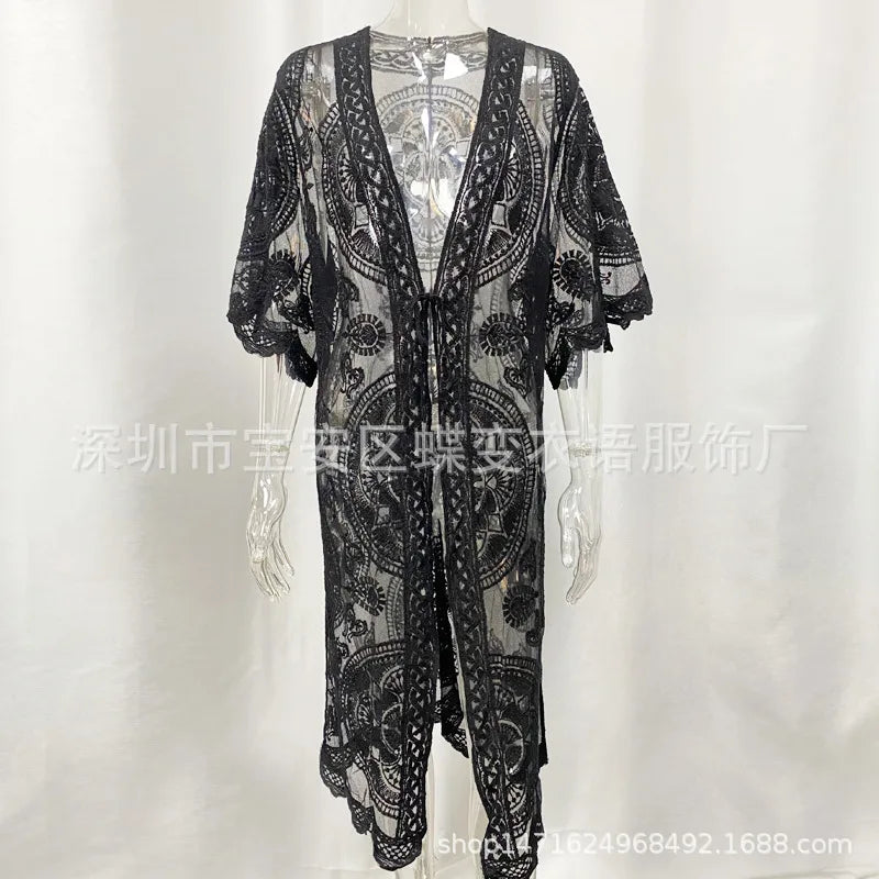Women's Lace Elegant Streetwear Cover Ups