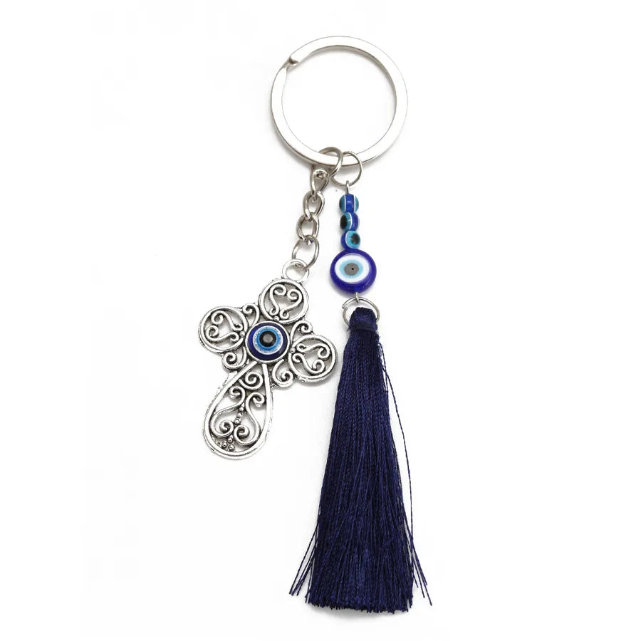 vintage style eye alloy women's men's bag pendant keychain