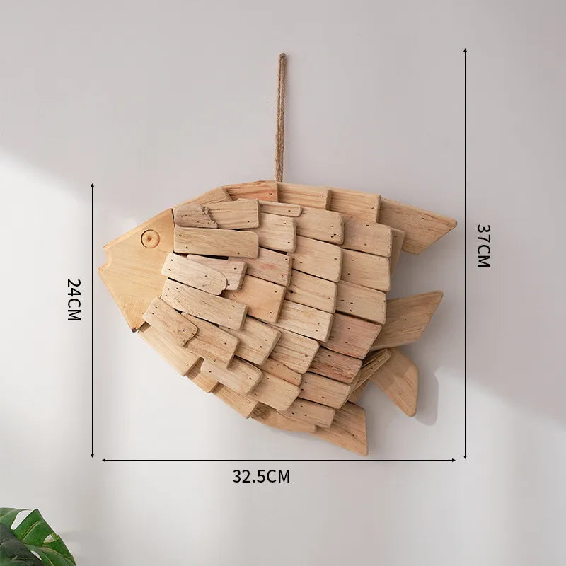 Marine Style Fish pine pendant Wall Art