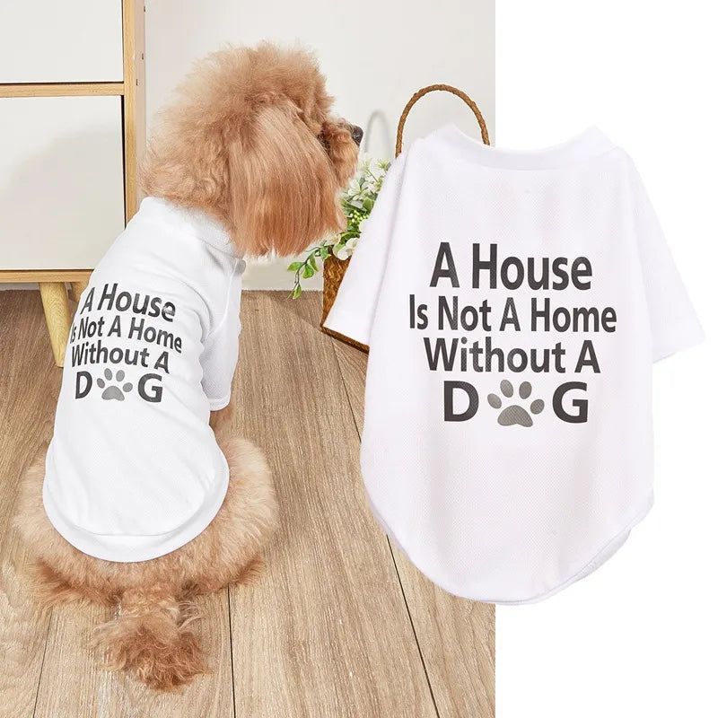 casual polyester cartoon letter heart shape pet clothing