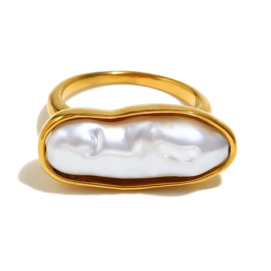 Wholesale Jewelry Casual Vintage Style Geometric 304 Stainless Steel 18K Gold Plated Rings