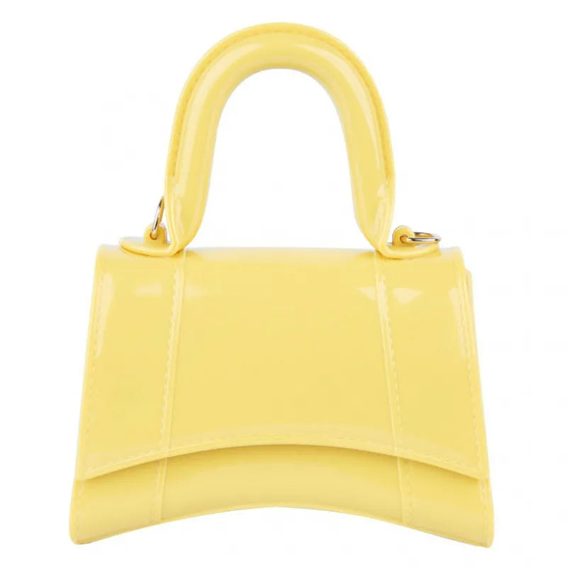 Women's Mini PVC Solid Color Elegant Streetwear Dumpling Shape Flip Cover Handbag