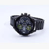 classic style commute color block single folding buckle quartz men's watches