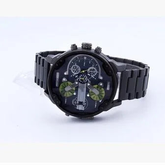 classic style commute color block single folding buckle quartz men's watches