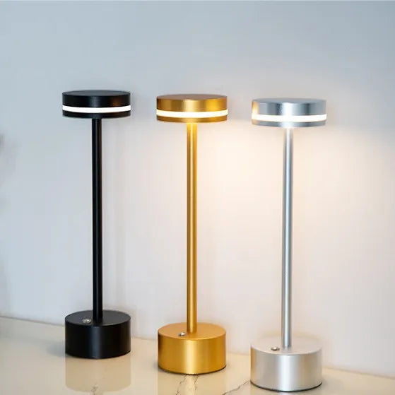 Modern Simple Iron Art Creative I-Shaped Night Light Bedroom Bedside Warm Touch LED Desk Lamp