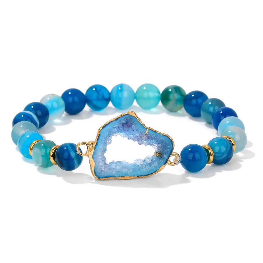 Simple Style Geometric natural stone Bracelets In Bulk