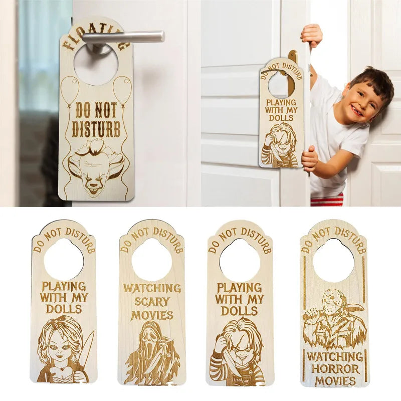 halloween letter wood holiday hanging ornaments