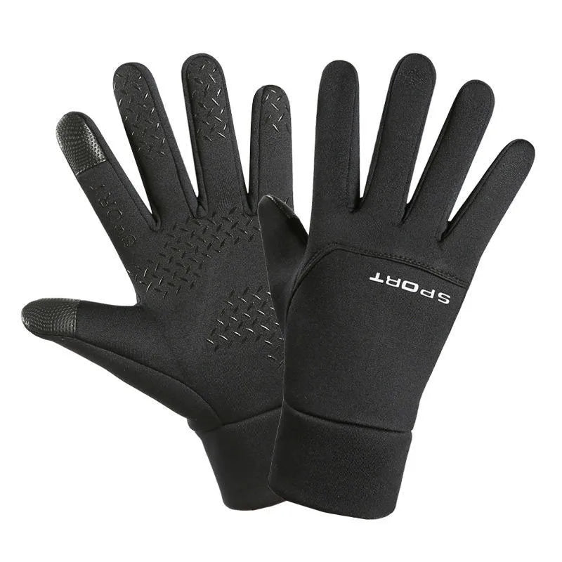 Warm cashmere gloves new autumn and winter outdoor sports gloves men and women riding mountaineering waterproof cold-proof gloves