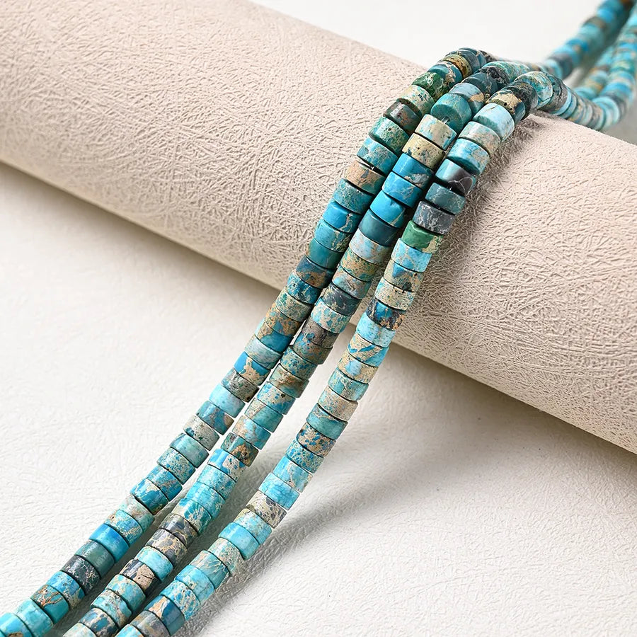 3 Strands / package Hole 1~1.9mm natural stone Imperial Jasper Irregular Colorful Waves Polished Beads