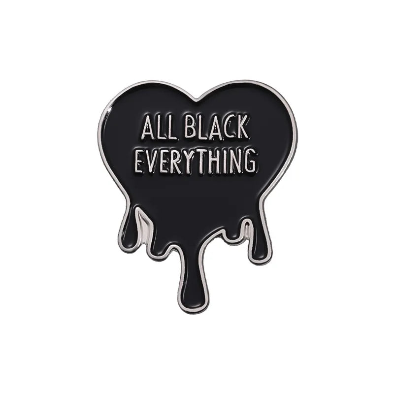 IG Style Cartoon Style Simple Style Pin Letter Heart Shape Alloy Plating Unisex Brooches