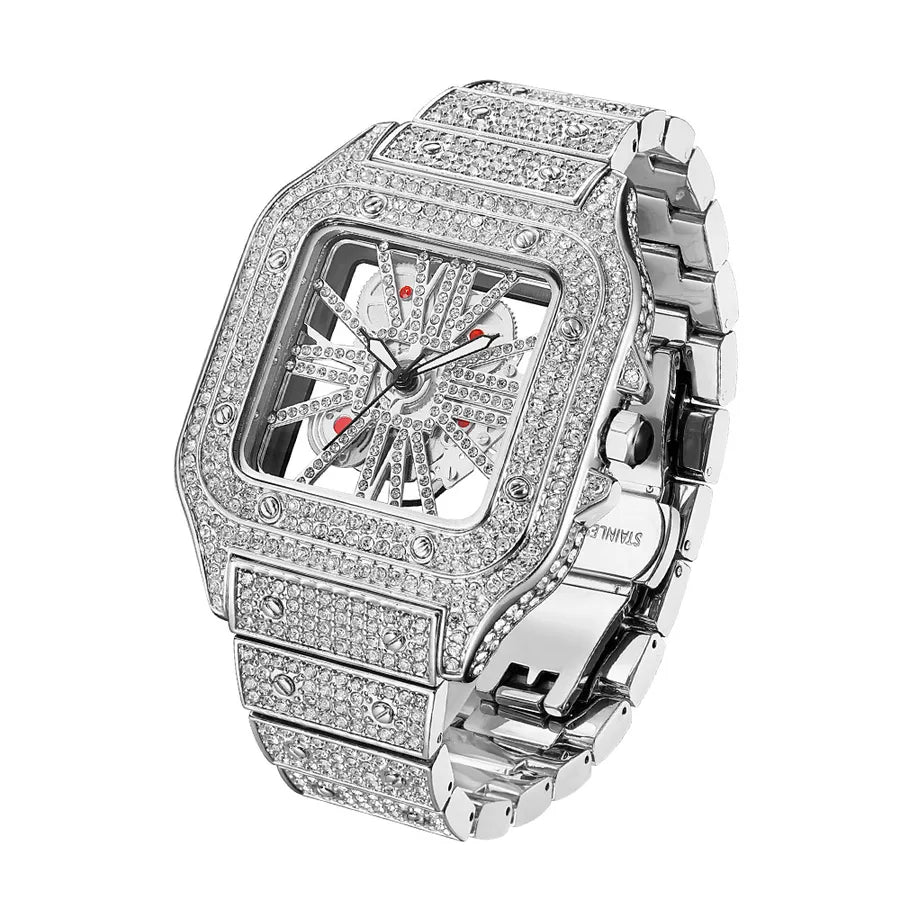 Party Geometric Butterfly Double Snap Quartz Men's Watches