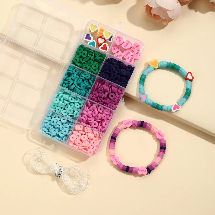See detail page-[15 Books in a Box] Rainbow Horse Keychain Box Alloy Glass soft clay Heart Shape Smile Face Beads Hook Earring Findings Jewelry Accessories