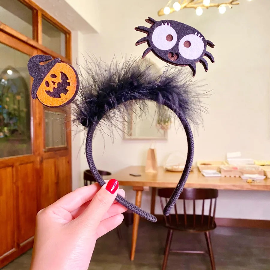 funny pumpkin alloy cloth hair band