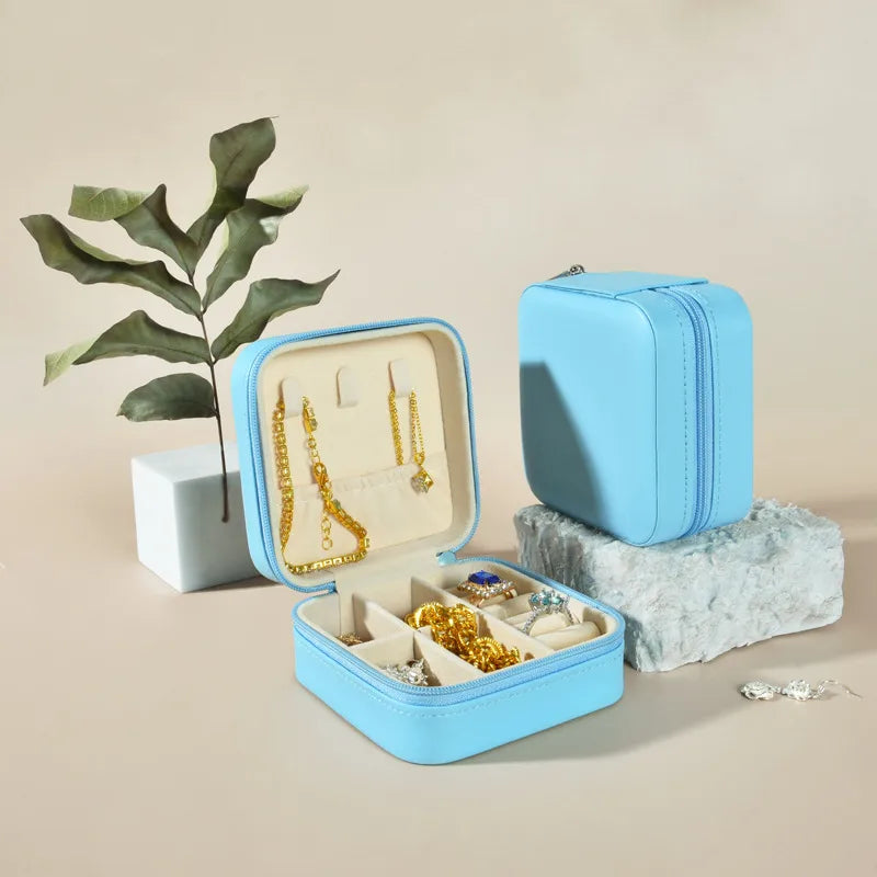 1 Piece Pu Leather Elegant Simple Style Daily Date Solid Color Jewelry Boxes