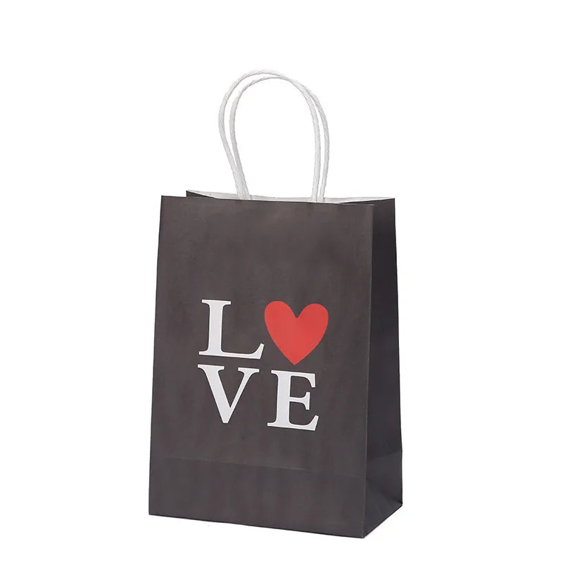 valentine's day fashion letter kraft paper date gift bags