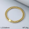 Wholesale Jewelry Simple Style Geometric 304 Stainless Steel 18K Gold Plated Bracelets Necklace