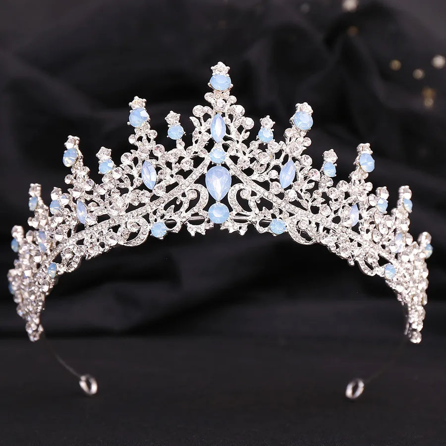 fashion crown alloy hollow out inlay rhinestones crown 1 piece