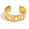 Elegant Modern Style Geometric 316L Stainless Steel  Bangle In Bulk