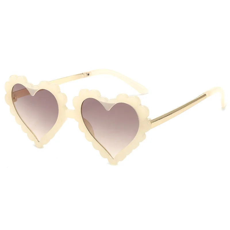 New children's heart-shaped sunglasses cute heart-shaped sunglasses children's heart-shaped sunglasses fashion girls' sunglasses