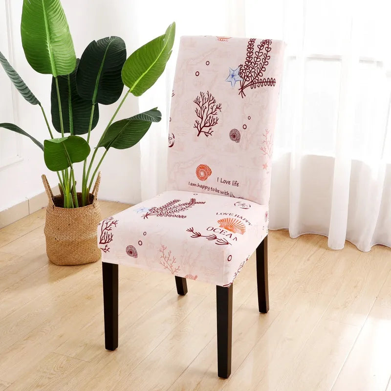 Chair Cover  Hotel Chair Cover Dining Chair Cover One-piece Elastic Chair Cover Office Computer Seat Cover