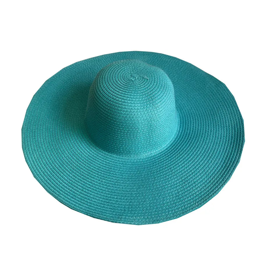 Women's Casual Style Basic Solid Color Big Eaves Straw Hat