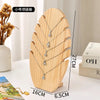 Simple Solid Wood Necklace Bracelet Jewelry Display Stand Artistic Style Banana Leaf Pattern Storage Rack For Stall Selling