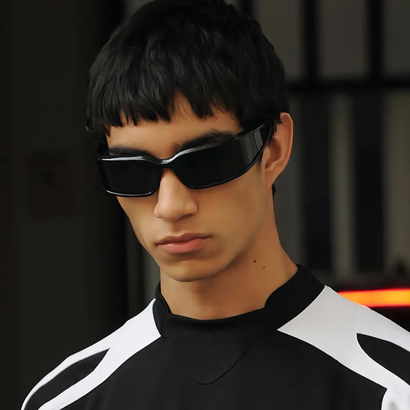Streetwear Solid Color Pc Oval Frame Full Frame Glasses