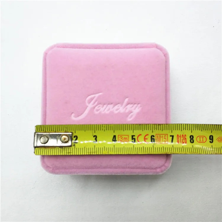 Flannel Solid Color Jewelry Boxes