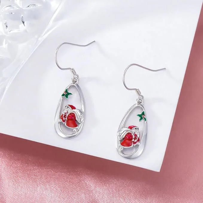 Christmas Tree Deer Bell Snowflake Elements Long Earrings Christmas Theme Cartoon Style Alloy Geometric Pattern Unisex