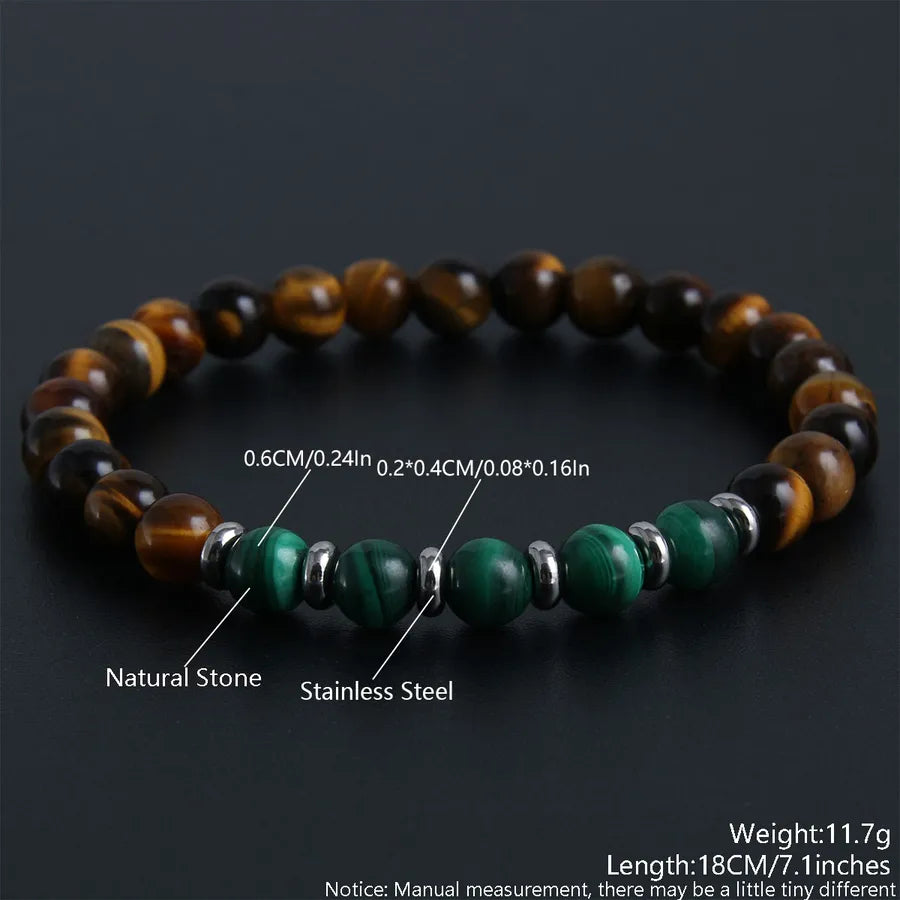 Classic Style Round natural stone Bracelets In Bulk