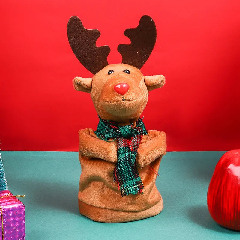 Christmas Cartoon Style Pastoral Elk Plastic Holiday Festival Ornaments