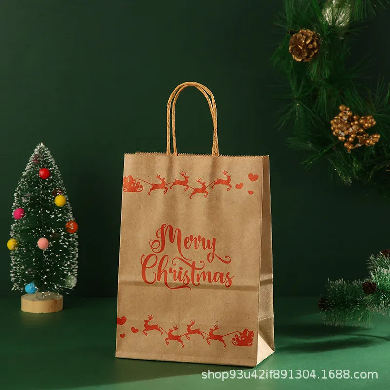 Christmas Simple Style Santa Claus Letter Kraft Paper Daily Gift Wrapping Supplies