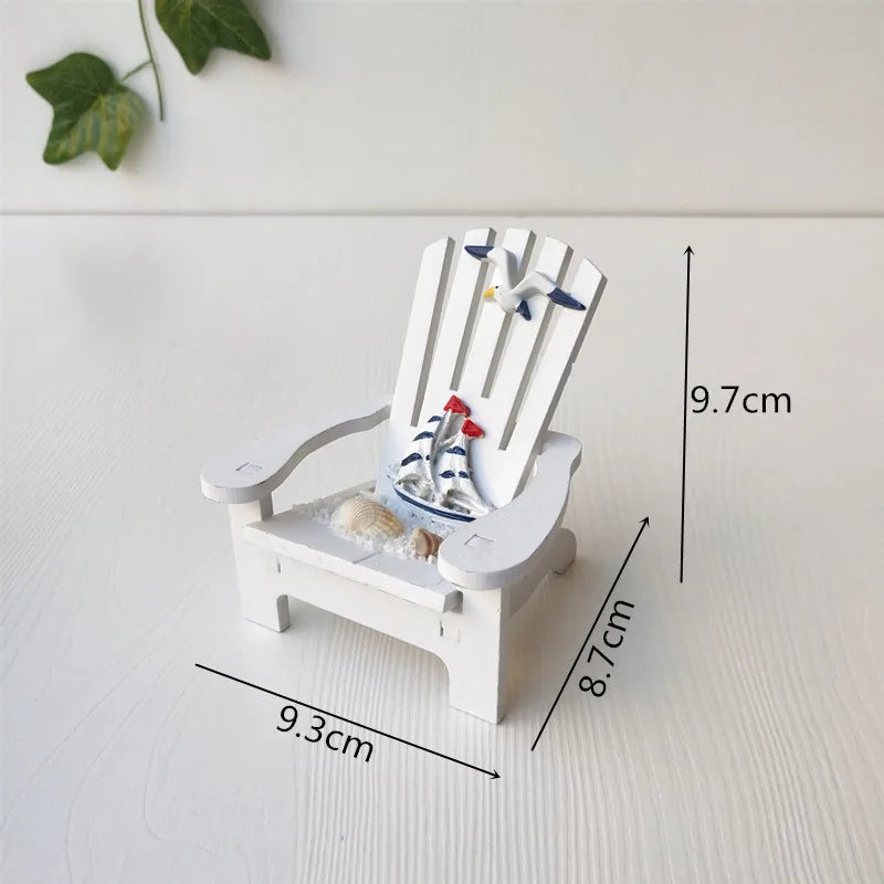 Marine Style Chair Starfish pine Ornaments Artificial Decorations
