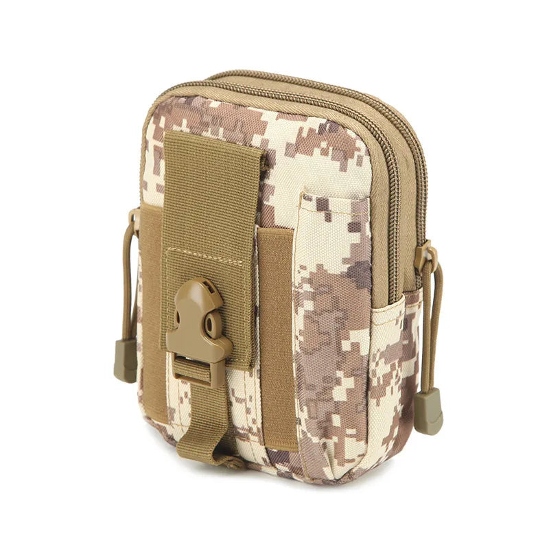 Unisex Simple Style Camouflage Nylon Waist Bags