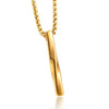 basic modern style geometric stainless steel plating men's pendant necklace