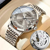 Full-automatic fake mechanical watch men's watch men's hollow waterproof tide luminous double calendar trembles fast hand a generation of hair