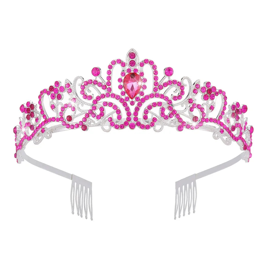 Fashion Women'S Crown Alloy Rhinestones Crown