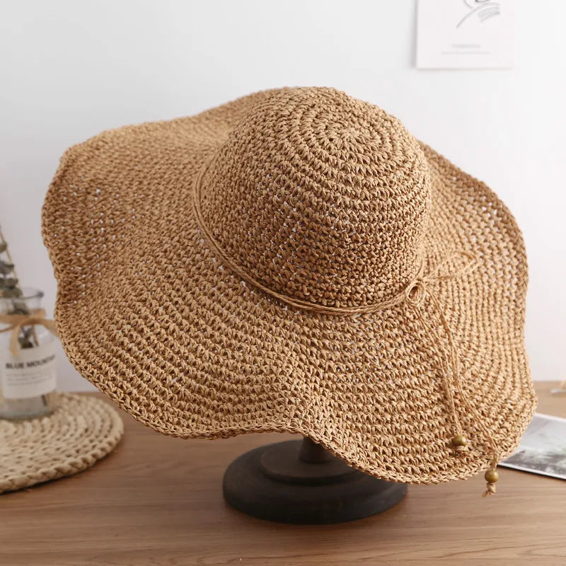 Women's Vacation Bow Knot Big Eaves Sun Hat