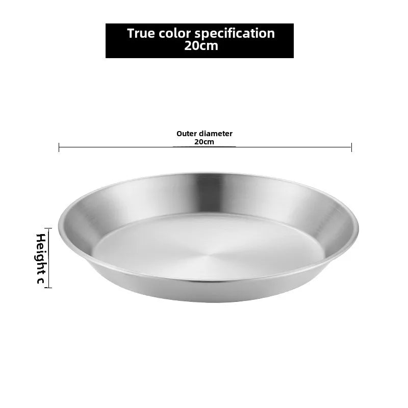 Stainless Steel Disc with Filter Mesh Household Kitchen Barbecue Fried  Oil Filter Plate Cooling Drain Plate