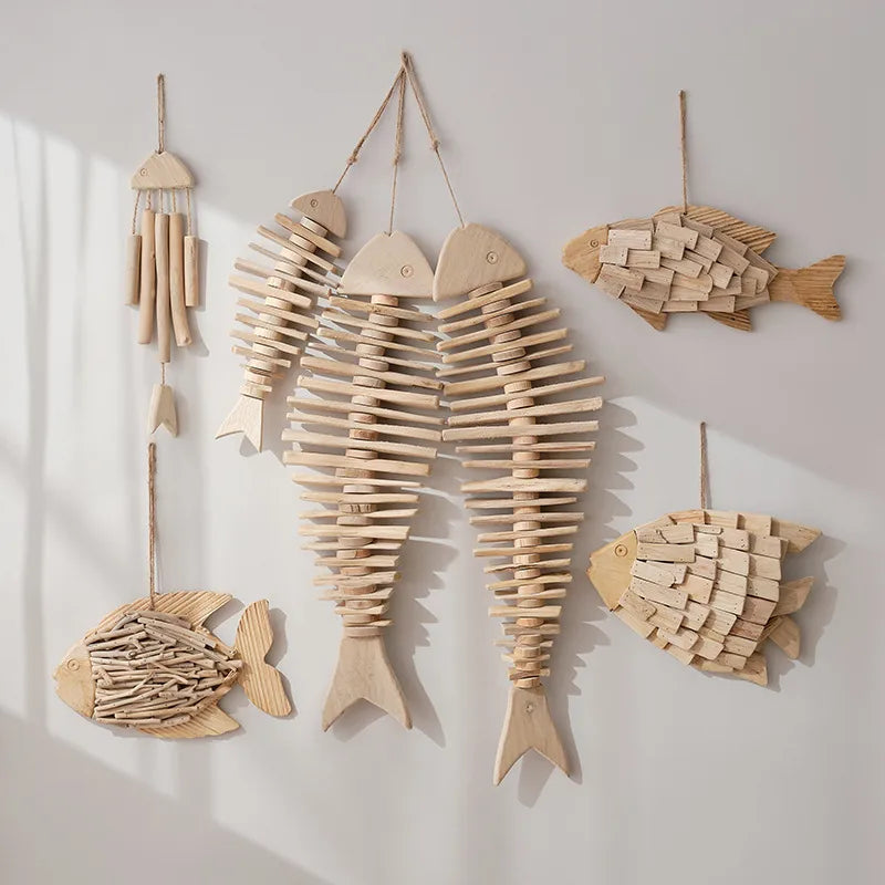 Marine Style Fish pine pendant Wall Art