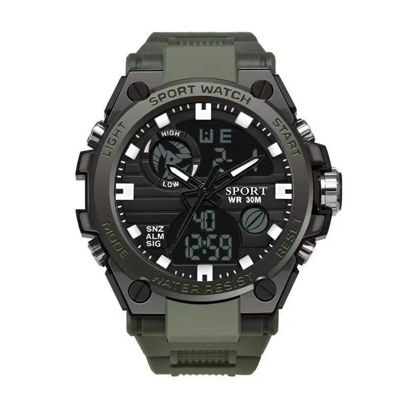Simple Style Letter Color Block Electronic Men's Watches