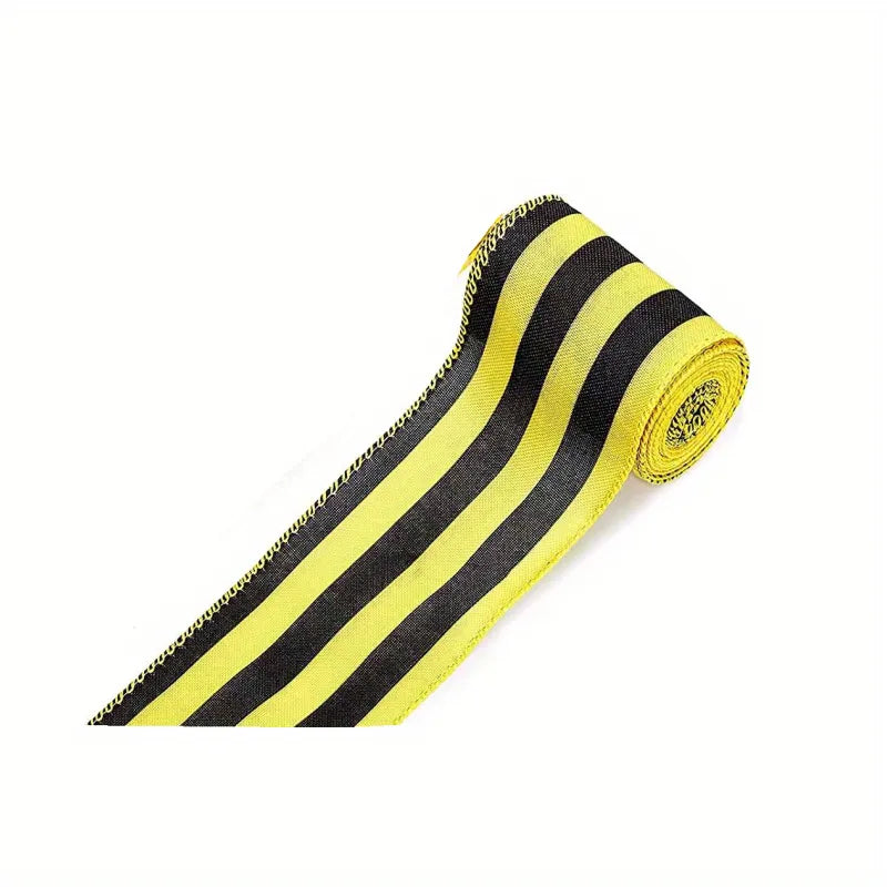 Cute Simple Style Stripe Polka Dots Bee Cloth Polyester Party Festival Ribbon Gift Wrapping Supplies
