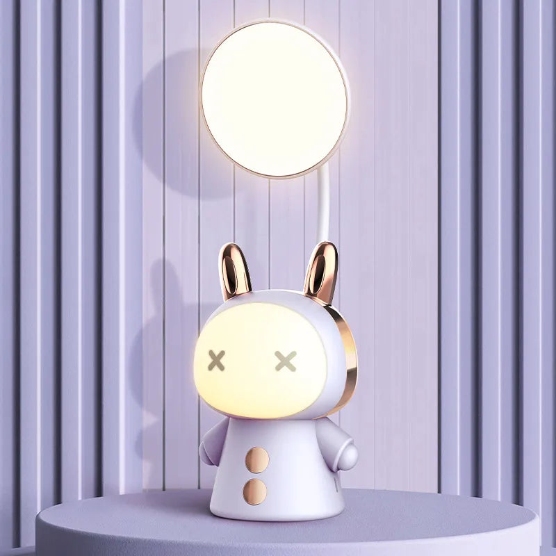 Creative learning rechargeable table lamp cartoon LED eye protection table lamp learning reading book lamp table lamp night light Wholesale