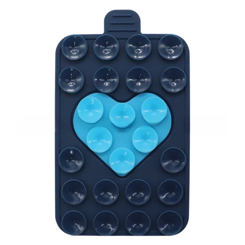 Suitable for mobile phone holder double-sided silicone suction cup mobile phone case holder multi-functional two-color love suction cup holder