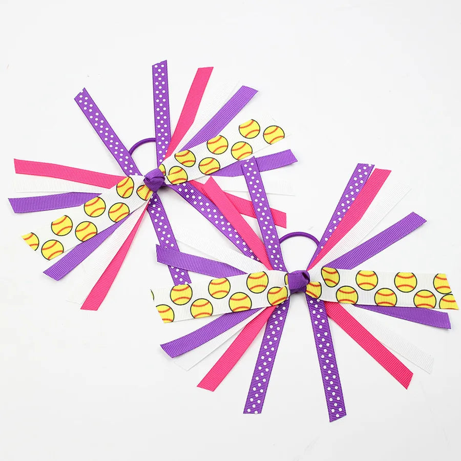 Europe and the United States New European Cup Stitching Hair Ring Fans Girl Handmade volleyball football printed head rope