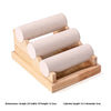 Solid Wood Three-Layer Bracelet Show Case Ornament Rack Live Display Jewelry Props Watch Bracelet Storage Rack Bracelet Display Stand