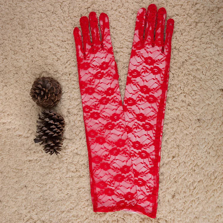 Women's Elegant Lady Lace Gloves