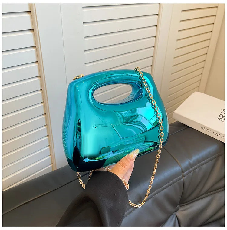Women's Medium Arylic Solid Color Streetwear Square Magnetic Buckle Shoulder Bag Handbag Crossbody Bag