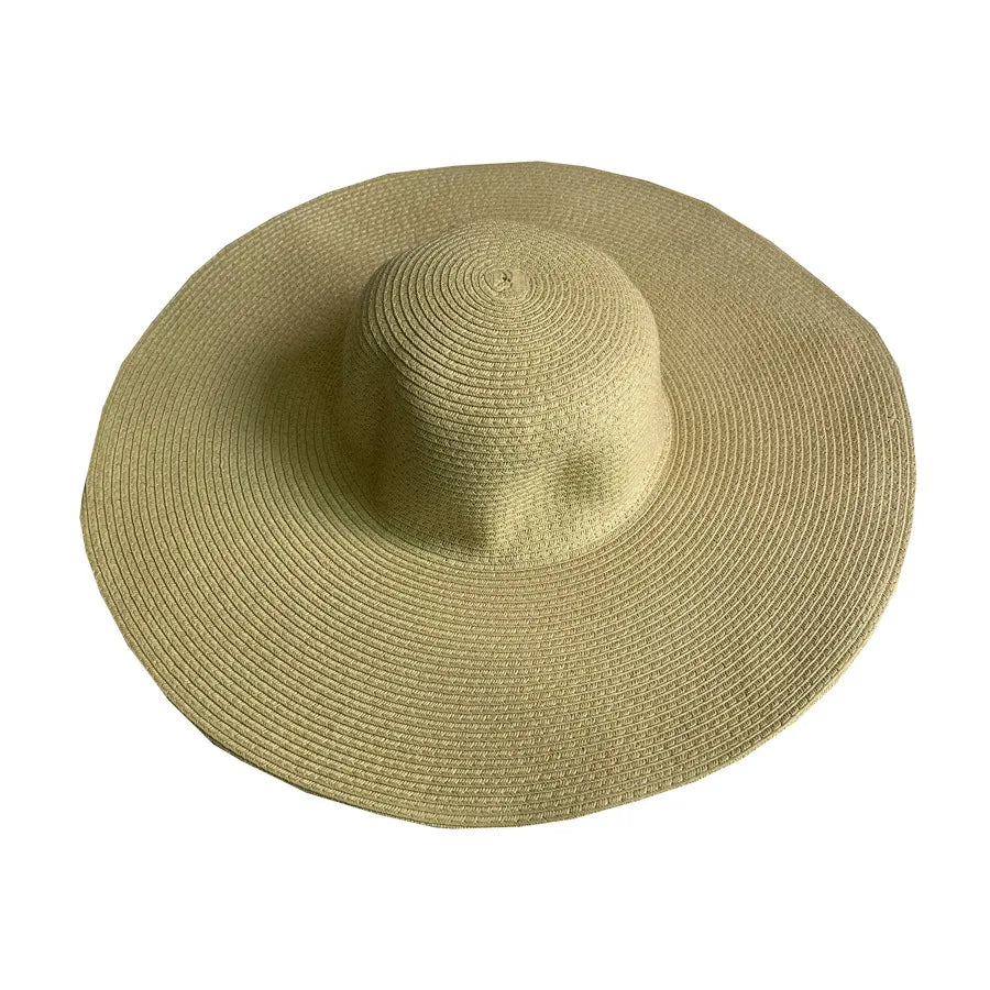 Women's Casual Style Basic Solid Color Big Eaves Straw Hat