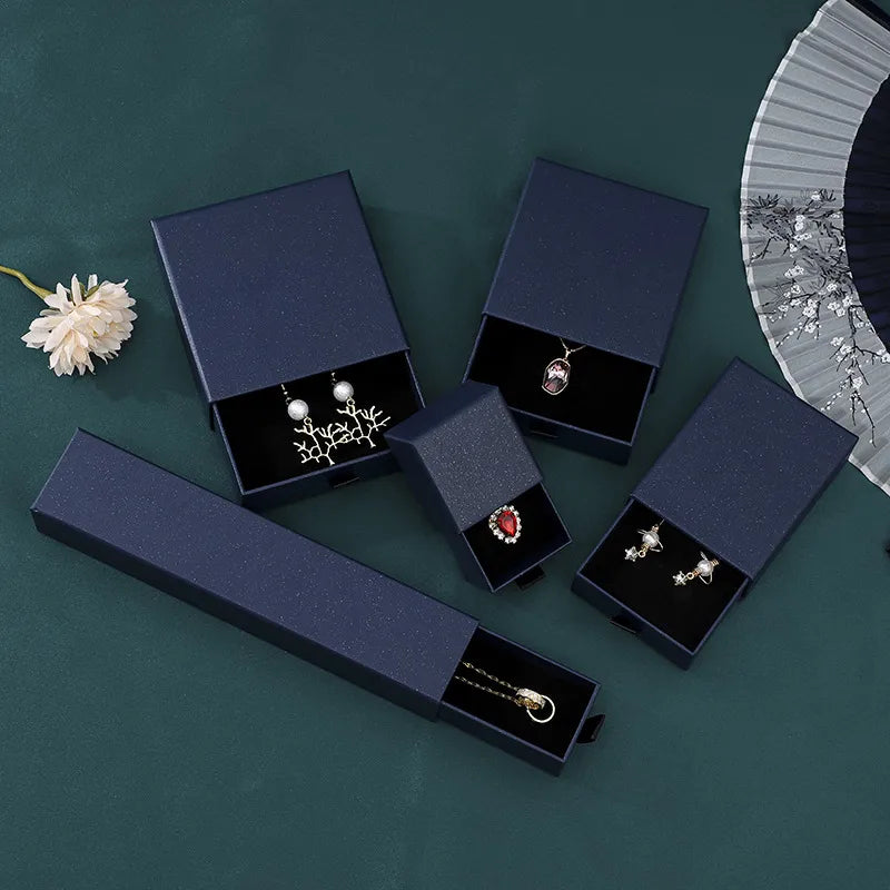 Basic Solid Color Paper Jewelry Boxes